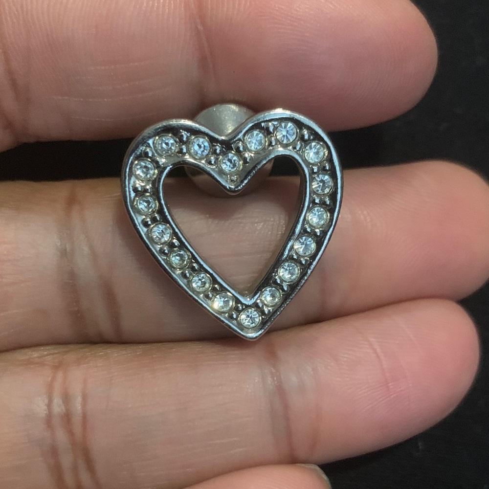 Vintage Avon Silver Heart 💖Pin